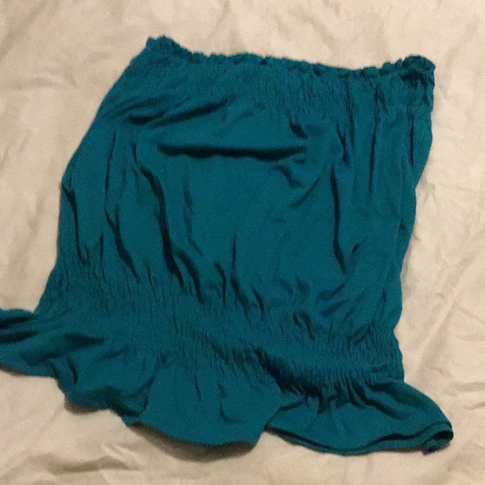 Donna Nicole teal tube top